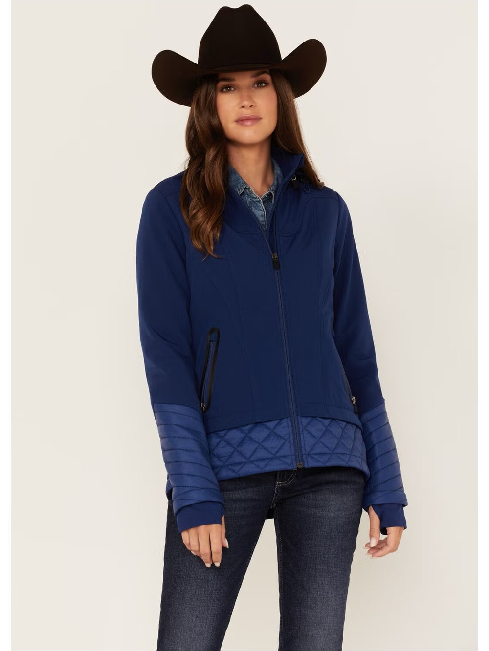 RANK 45® Women's Seliana Hooded Hybrid Softshell Jacket
